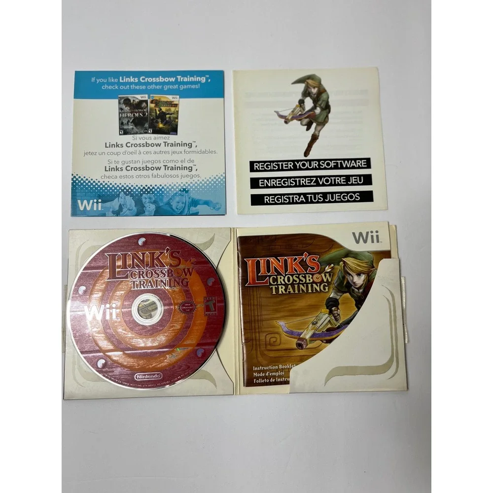 Link's Crossbow Training Nintendo Wii Game Zelda Series with Manual Sleeve